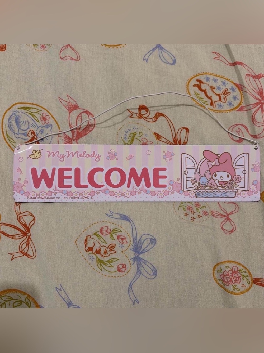 Sanrio My Melody welcome sign